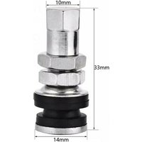 AliExpress 2pcs Motorcycle Metal tire/tyre Valve Stems Chrome Tr161 for Motorbike Electric Scooter Bike pvr32 brass 90 Degree Angle Adapter