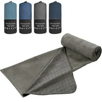 Mutao No-Slip Hot Yoga Towel with Bag, 24"x 72" No-Slip Silicone Star Super-Absorbent and Quick Drying Soft Microfiber Portable