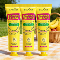 30G*3-Pack Banana Moisturizing Hand Cream, Delicate, Nourishing, and Hydrating, for Daily Hand Care, Gentle and Non-Irritating, Says Goodbye to Rough and Dry Hands