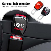 For Audi Car Seat Belt Clip Extender Safety Seatbelt Lock Buckle Plug Extender Accessories Sline A4 B6 B8 S1 S2 S4 S5 S6 A1 A3