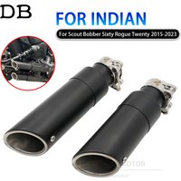 Short Muffler Pipe Tube Tail Tip Section Exhaust System For Indian Scout Bobber 60 Rogue 20th 2015 - 2023 Motorcycle Accessories