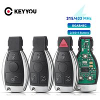 KEYYOU – clé télécommande intelligente pour Mercedes Benz année 2000 +, compatible NEC et BGA originaux, 315MHz ou 433.92MHz, 2/3/4 boutons