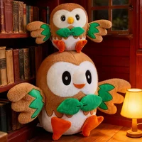 30/50cm Pokemon Rowlet Plush Toys Birthday Cartoon Large Pillow Doll Cute Ornament Stuffed Plushie Bird Pokémon Gift for Kids
