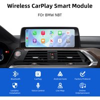 2026 New Wireless CarPlay & Android Auto Decoder Box for BMW NBT System – OEM Screen Upgrade, Retain IDrive, Plug & Play