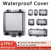 IP67 Circuit Breaker Transparent Waterproof Box Window Switch Transparent Distribution Box Window Hood Protective Window Cover