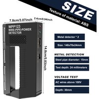 Handheld Metal Wall Scanner with Visual Pointer Alarm for AC Wire Pipe Power Detection High Sensitivity Alert Locator Device