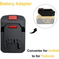 Battery Adapter Converter for DeWalt 18V Lithium Battery to for Parkside 20V Li-Ion Power Tool Accessories(NO Battery )