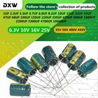 Aluminum Electrolytic Capacitor 1UF 2.2UF 6.8UF 10UF 15UF 1000UF 22UF 33UF 47UF 68UF 470UF 100UF 220UF 1800UF 2200UF 4700UF