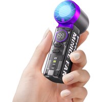 Handheld Portable Turbo Fan With Cold Compress, USB Rechargeable Personal Battery Operated Mini Small Pocket Fan with 5 Speeds
