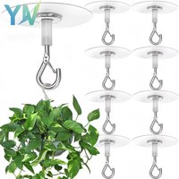 Invisible Ceiling Hooks for Plants Adhesive No Drill Hooks Strong Hold Hooks for Hanging Boho Macrame Curtains and Home Decor