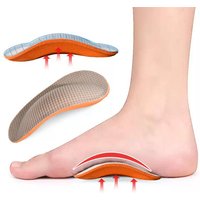 1Pair Men Women Foot Valgus Varus Sports Insoles Shoe Inserts EVA Flat Feet Arch Support Orthopedic Pads For Shoes