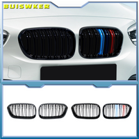 Ricoy Gloss Black For BMW F20 F21 120i 118i 116i 116d M135i M140i 2015 2016 2017 2018 Hatchback Sport Kidney Grill Grille