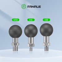 FANAUE 25/17mm Ball Head Mount Adapter M8 M10 M6 Screw post bracket phone holder Electric Motorcycles Bike mirror For RAM Mount