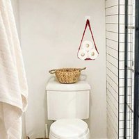 Hanging Toilet Paper Towel Holders Bathroom Decor Wall Mounted Towel Rack Nordic Style Kitchen Basket Tissue Stand for Home