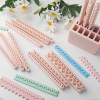 Geometric Polymer Clay Cutters Earring Line Bracelet Necklace Pottery Clay Embossing Molds Beginners DIY Jewelry Making Tools