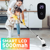 7-in-1 Electric Spin Scrubber Cleaning Brush - Rechargeable Household Hair Brush for Kitchen Bathroom Living Room