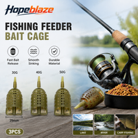 Method Feeder Cage 30/40/50g Metal Weight Inline Bait Holder Camo Feeder For Carp Grass Carp Freshwater Lake River Fishing