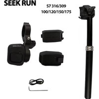 SEEKRUN S7 316/309-100/120/150/175 Smart Lift Seat Tube Cycling Bluetooth Connection IP67 protection