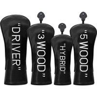 1pc/4pcs Driver/Fairway/Hybrid Headcover - Simplicity Design Style Golf Club Cover, Fashionable Golf Head Cover,