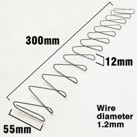 Spring Steel Length 300mm Rectangular Compression Spring Wire Diameter 1.2mm Square spring mattress spring