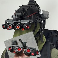 Tactical Helmet six eye night vision Goggle NVG DUMMY Model Version Airsoft Helmet Cosplay Cool Decoration Accessories Props