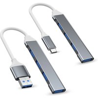 USB Type C HUB MINI USB3.1 Multi 4 Port 4 in 1 Aluminum Alloy Splitter Adapter OTG For Samsung Macbook Pro Air PC Notebook