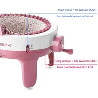 Handmade knitting machine, sweaters, scarves, hats, pet clothes, hand-operated loom, handmade, portable children's DIY knitting
