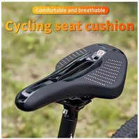 AliExpress ESLNF Ultralight Wholesale Bicycle Saddle Comfortable Leather Waterproof Non-slip City Mountain Bike Saddle