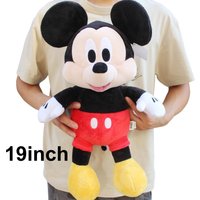 1piece 19inch Disney Mickey Mouse Plush Toys Kawaii Anime Mickey Stuffed Plush Models Dolls Toy Kids Birthday Christmas Gift toy