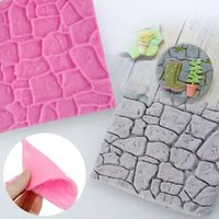 Rock Bark Texture Silicone Mold Kitchen Baking Cake Decoration Wall Skin Modeling Sugar Flipping Mold Gypsum Decor Silicone Mold