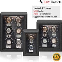 Luxury Brand Wood Watch Winder High-End 4 Slot Automatic Watches Box with Mabuchi Moto Watch Cabinet Clock Storage Box
