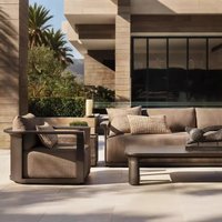 Modern Design Aluminum Outdoor Patio Furniture Garden Sectional Sofa Set