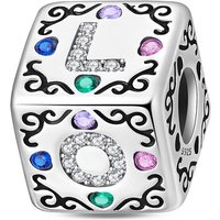 925 Sterling Silver Charms Bead CZ Zircon Love Magic Cube Dangle Fit Original Bracelet DIY Women Jewelry Gift