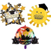 2026 new graduation season shape aluminum film balloon sun gypsophila one-piece cap graduation classmates will arrange decorativ