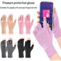 Half Finger Compression Gloves for Arthritis Pain Relief Fitness Workout Cycling Wrist Support