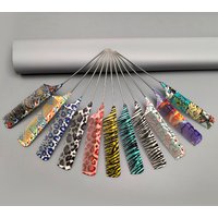 Patterned Pointed Tail Comb, Professional Styling Comb for Hairdressers, Essential Hairdressing Comb for Salons/Wedding Shops/Homes, Updo Comb, Hair Pulling Comb, Teasing Comb