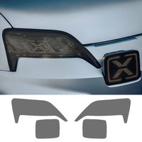 For Alpine A290 Smoke Black Car Headlight Protective Film TPU PPF Anti-Scratch Car Vinyl Wrap Kit Pre Cut High-Gloss Film