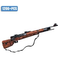 NEUES MOC WW2 Militär-Serie 1206-teiliges Kar98k Gewehrmodell Baustein-Set Montage 98K Modell Bausteine Spielzeug für Erwachsene Geschenk