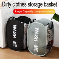 Folding Laundry Basket Breathable Collapsible Wide Opening Laundry Basket Large Dirty Laundry Basket Dorm Bathroom Use ZYL001