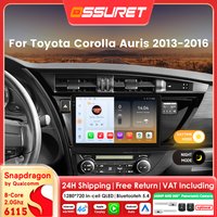 Carplay Andorid 14 Autoradio für Toyota Corolla Auris 2013–2016 Autoradio von Snapdragon 6115 Multimedia-Player 360 Cam GPS-Bildschirm