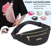 Daily Wear Simple Solid Tone Waist Sling Bag Fashion Unisex Fanny Pack, Practical Layout for Outdoor Leisure and Short Trips