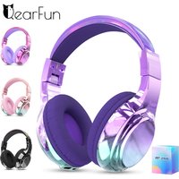 Gradient Kids Bluetooth Headphones Over Ear Girls Wireless Headphones With Mic Foldable Lightweight Headset Forfor School Travel