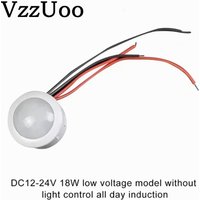 VzzUoo DC 12V 24V PIR Infrared Motion Automatic Sensor Detector Smart IR Light Switch Human Body Induction Indoor Outdoor Lamp