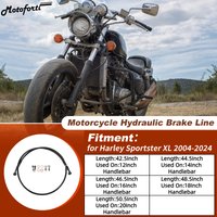 Motoforti 42.5/44.5/46.5/48.5/50.5Inch Hydraulic Front Brake Line Kit for 12/14/16/18/20Inch Handlebar for Harley Sportster XL