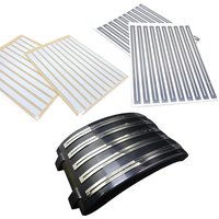 Metal Back Fender Decorate Sticker for 1/14 Tamiya RC Truck Car For scania R620 Diy Parts