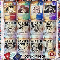 (English/Japanese) One Piece Card Wanted Card Complete set Luffy Shanks Roger Rune Collection Anime Collection Game OPCG Cards