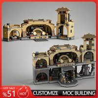PCS Sci-Fi Throne Palace Model Building Blocks Castle Scene DIY Assembly Educational Toys Popular Gifts For funs Boys Birthday