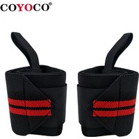 1Pair Wrist Wraps for Weightlifting, Gym Straps for Powerlifting, Wrist Support for Deadlift & Bench Press