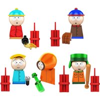 Anime Action Figures South Park anime figure 5 styles figures Blocks birthday gift
