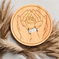 Wooden Baby Birth Hospital Commemorative Plaque Circular Carved Newborn Collection Photography Accessories Baby shower Gift